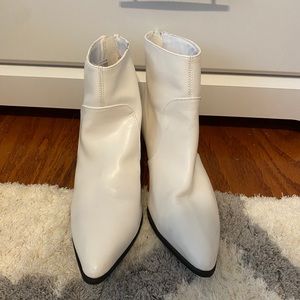 White size seven boots